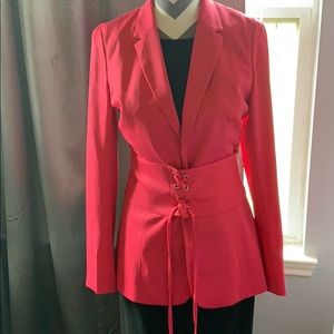 XOXO Hot pink blazer - waist hugging SOLD